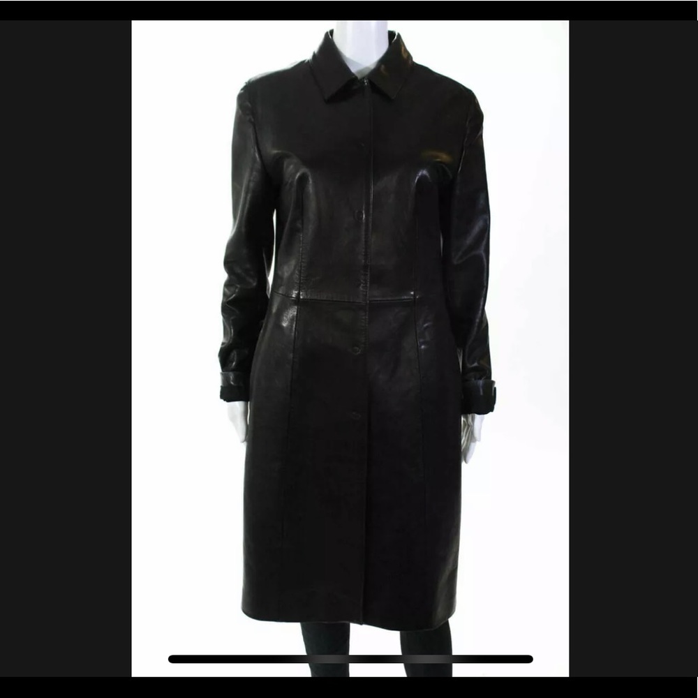 Dolce & Gabbana Leather Coat
